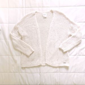 Gauzy Open-Front Cardigan